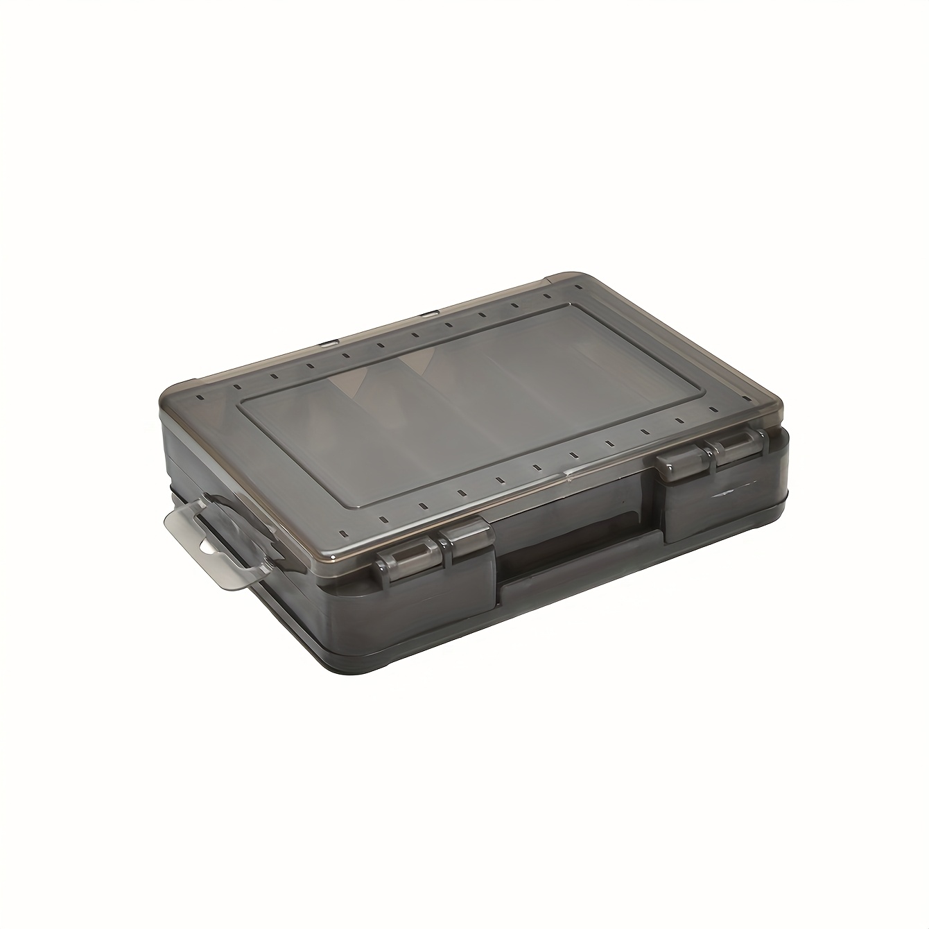 E-shop Doppelseitige Tackle Box 12-Fächer Köder Bait Haken Holz Garnelen Aufbewahrungsbox Zubehör Werkzeug Aufbewahrungsbox Shaker Angelzubehör