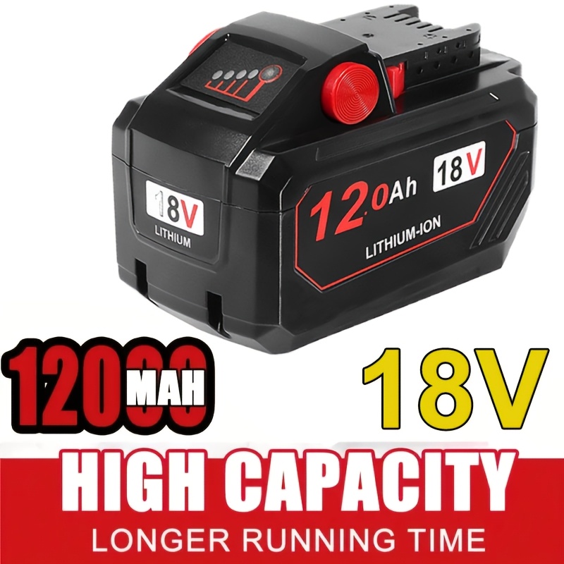TEMU 3/1 Pack Upgraded 12.0ah Replacement Battery Compatible With 18v Battery 48-11-1880 48-11-1850 48-11-1860 18 Volt Cordless Power Tools,