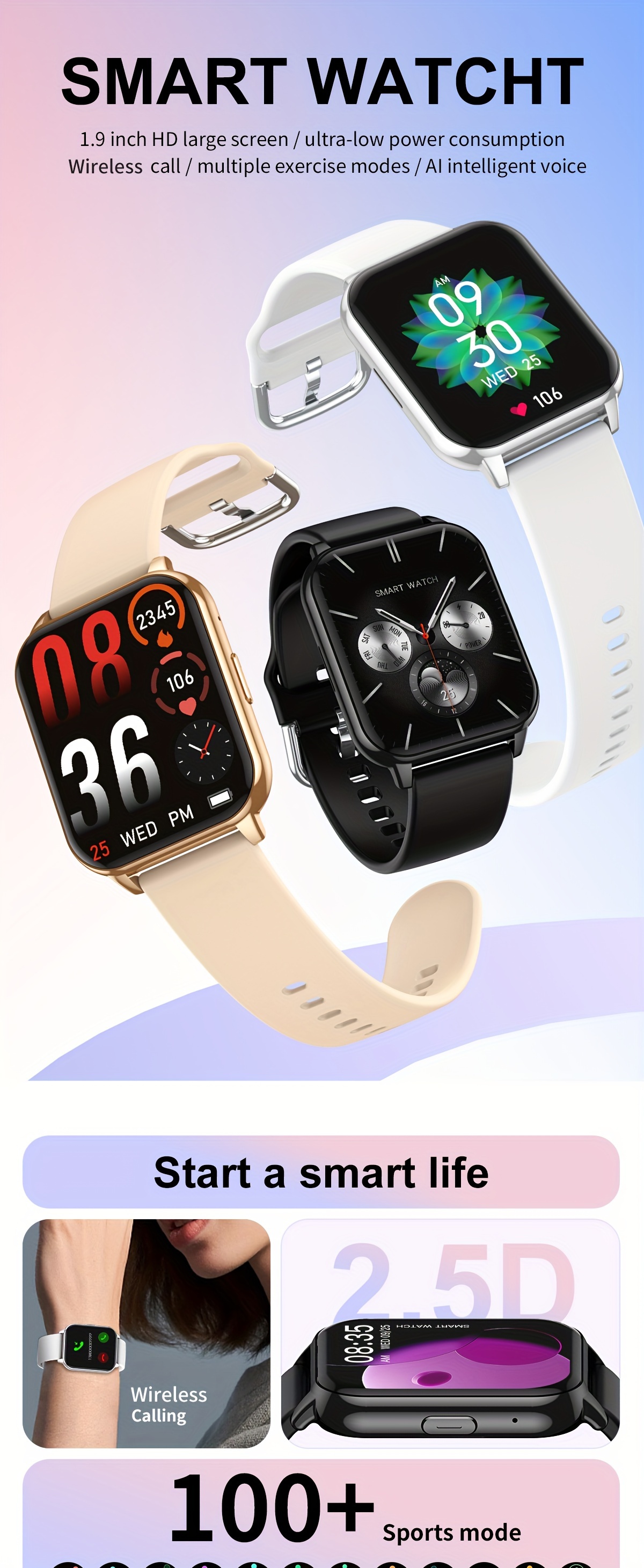 Smartwatches For Women Samsung Android Phones Texting And Calling Smart