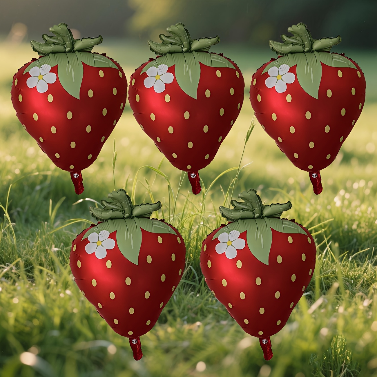 Image of Set Of 5, 26-inch Foil Balloons In , Perfect For Festive Occasions And As A Gift