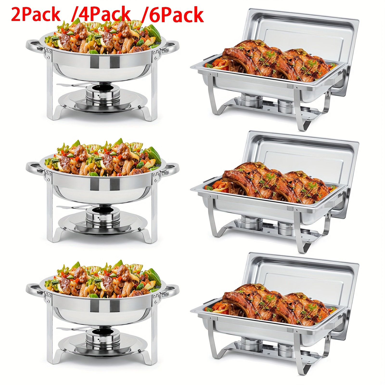 Commercial Electric Heating Chafing Dish New Design Stainless Steel Buffet Set Cheap Food Warmers Servers For Party Catering - Chafing Dish And Food Warmer Price