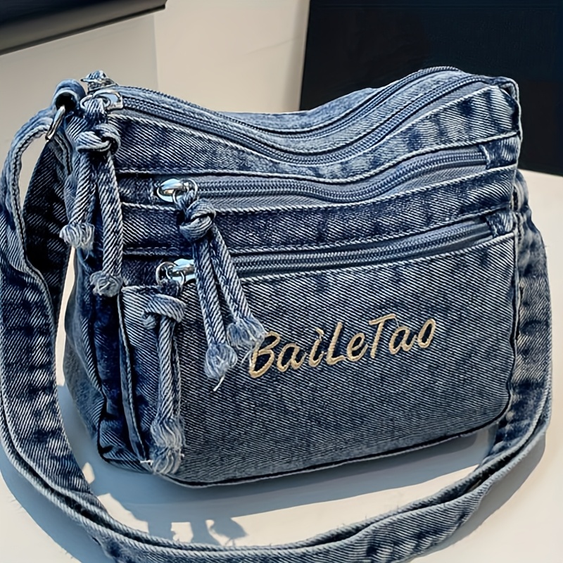 New Women's Fashion Trendy Crossbody Bag, Solid Color Casual Shoulder Bag, Multi-pocket Multi-compartment Adjustable Strap Handbag, Lightweight Tote Bag For