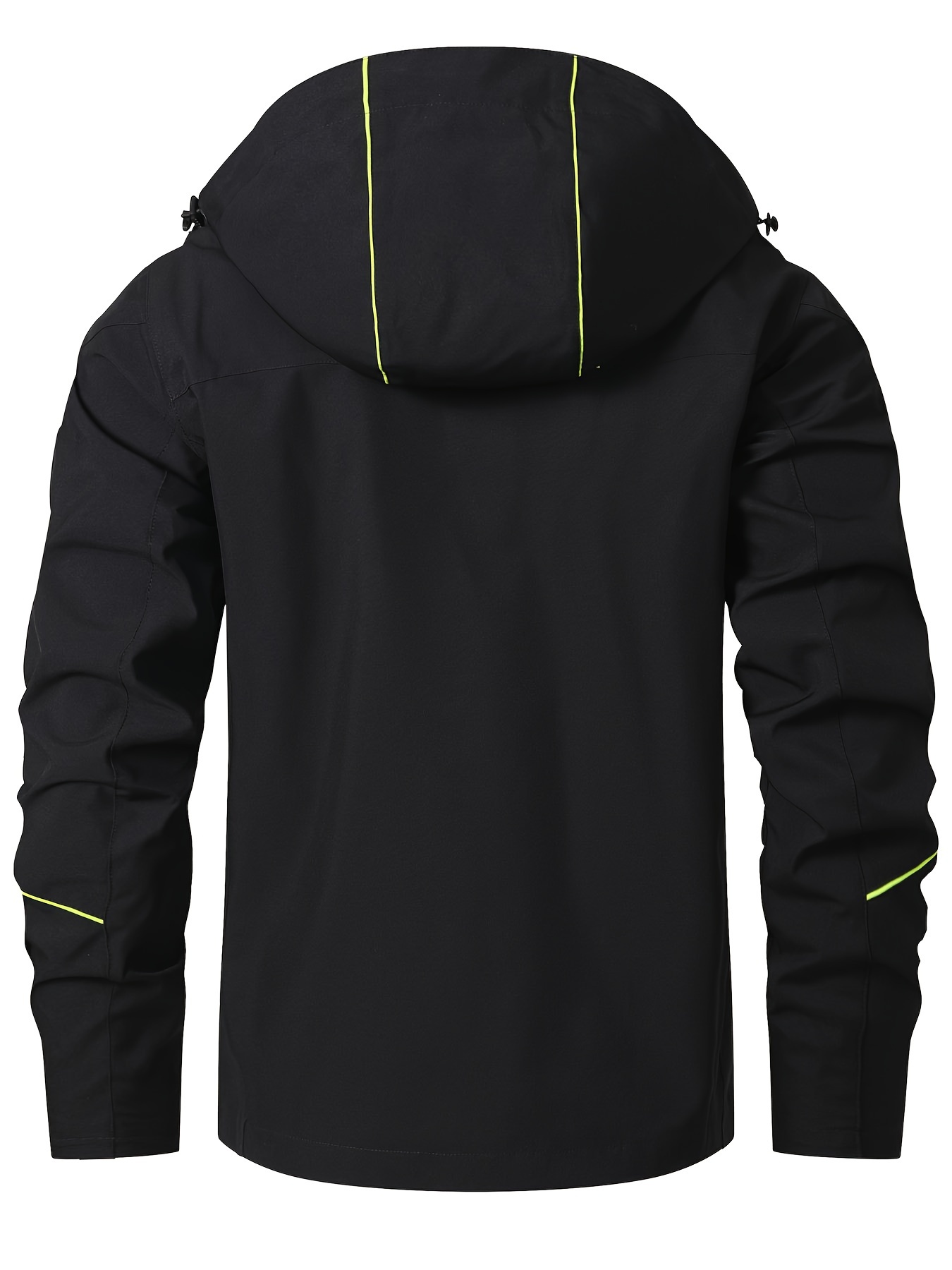 men' hooded windbreaker jacket yellow accents casual - Temu men' hooded windbreaker jacket yellow accents casual - Temu