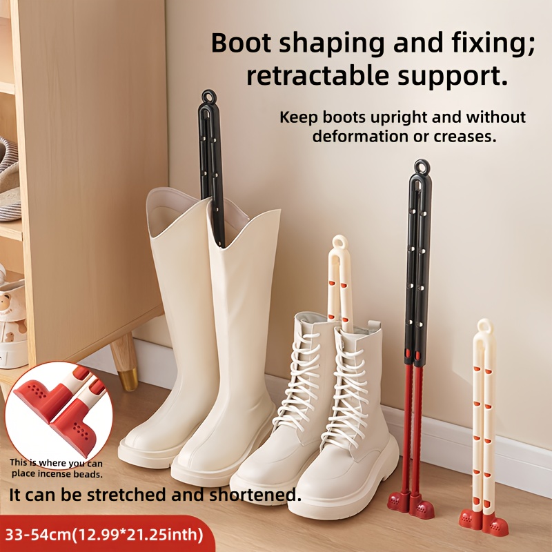 Shoe Horn Long Handle Shoe Shaper Wood Shoe Racks Adjustable Length ...