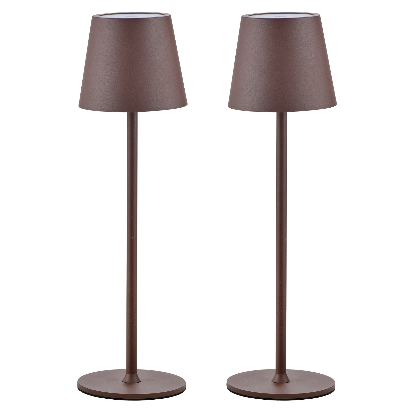 TEMU 2 Packs/4 Packs Lampe de Table LED Fil, IPX7, 4000mAh Rechargeable, Veilleuse Tactile Design pour Restaurant/Chambre/Extérieur