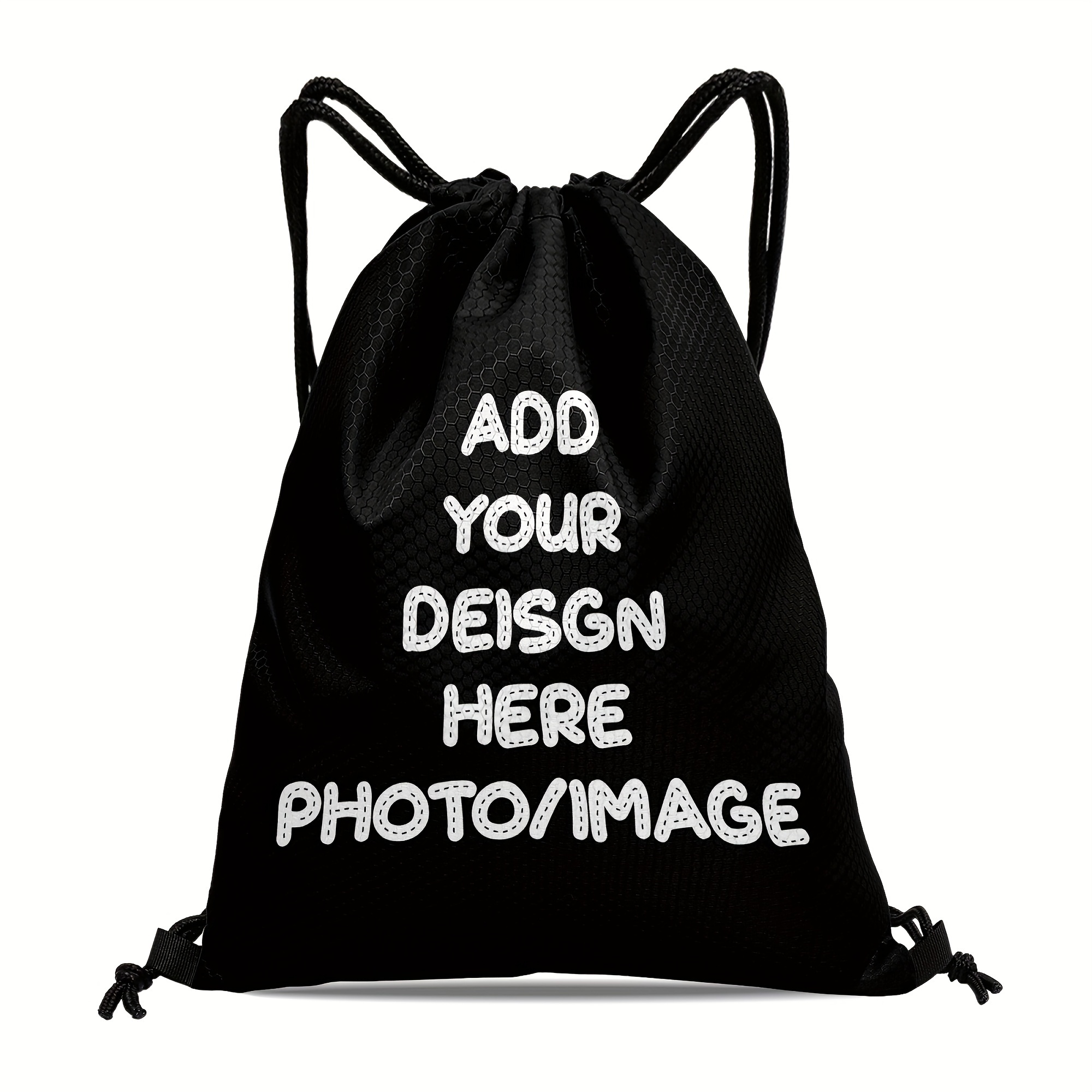 

Customizable Drawstring , Pattern, , Polyester , - Personalized Bag / For