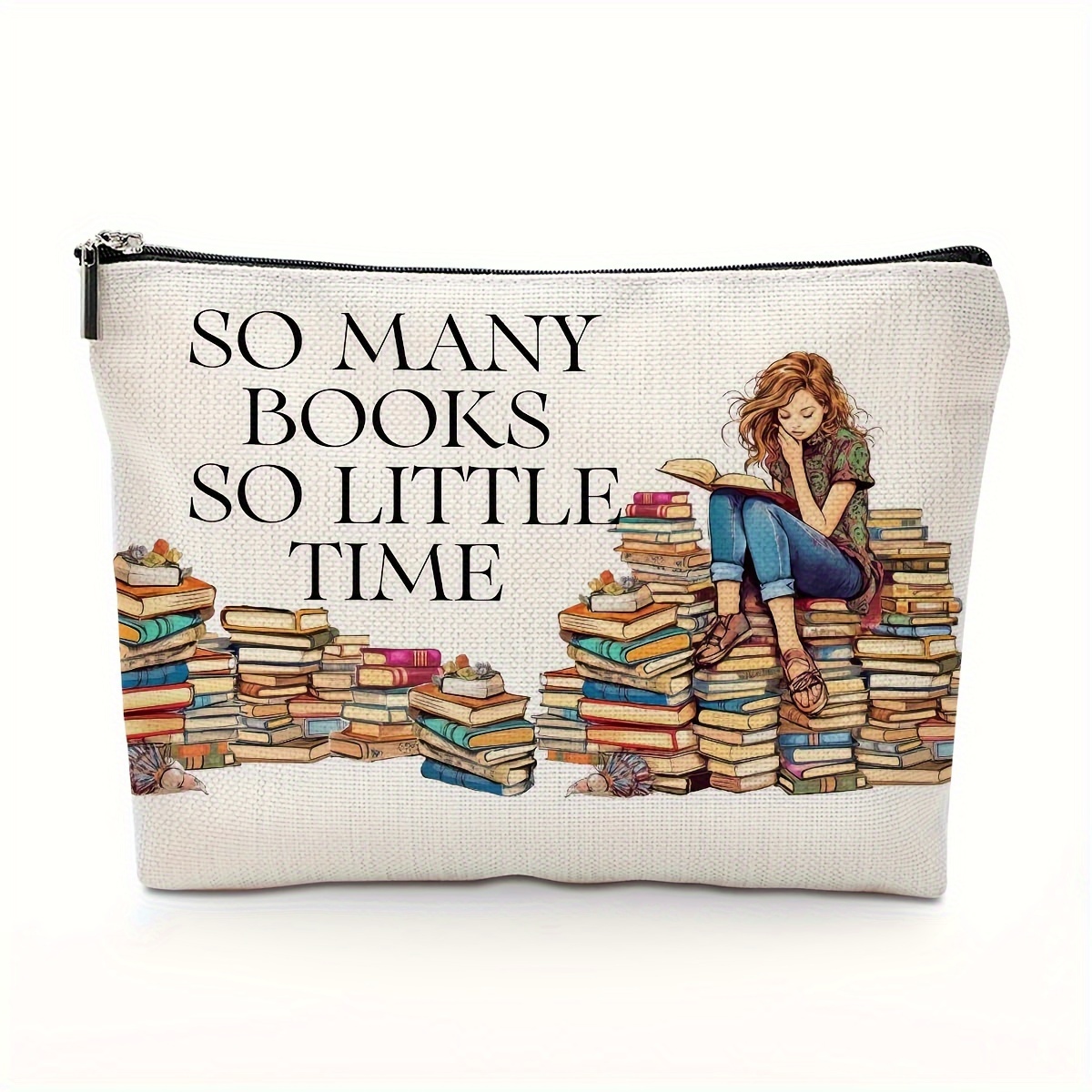 

Funny Cosmetic Bag Gifts For Women Girls Friends Sister Daughter Librarian Makeup Bag Travel Toiletry Bag Book Lovers Gifts Bookish Gifts Book Club Gifts Graduation Christmas Birthday