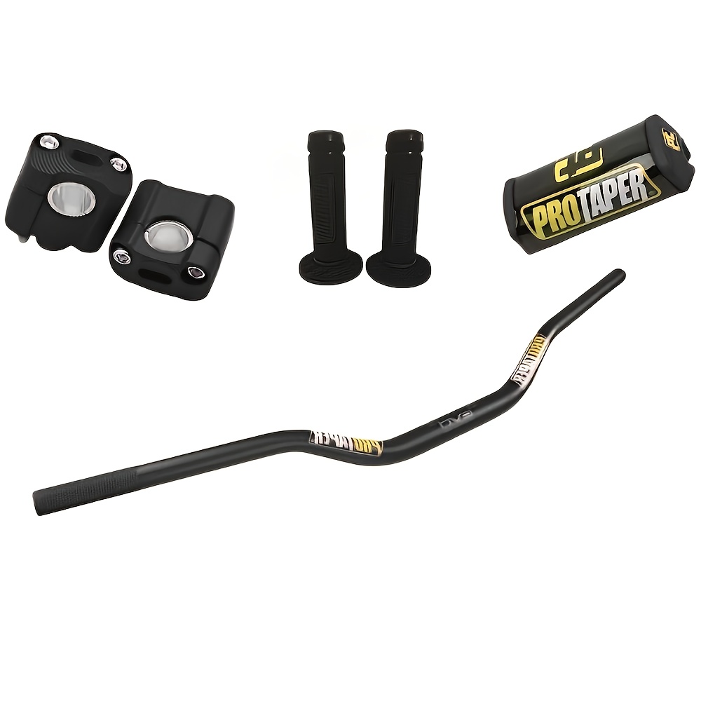 krmil za motorno kolo 1-1/8" 28 mm / Nedrseči ročaji / Adapter za pritrditev na vzmet / Blazinica za krmilo / Večbarvni 4 kosov in 2 na voljo /