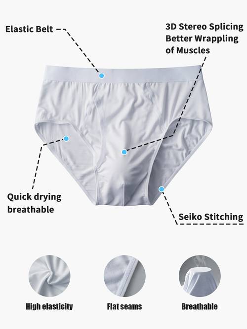 set of 5 mens high waisted briefs made from modal fabric soft and comfortable with stretch waisted mens open underwear