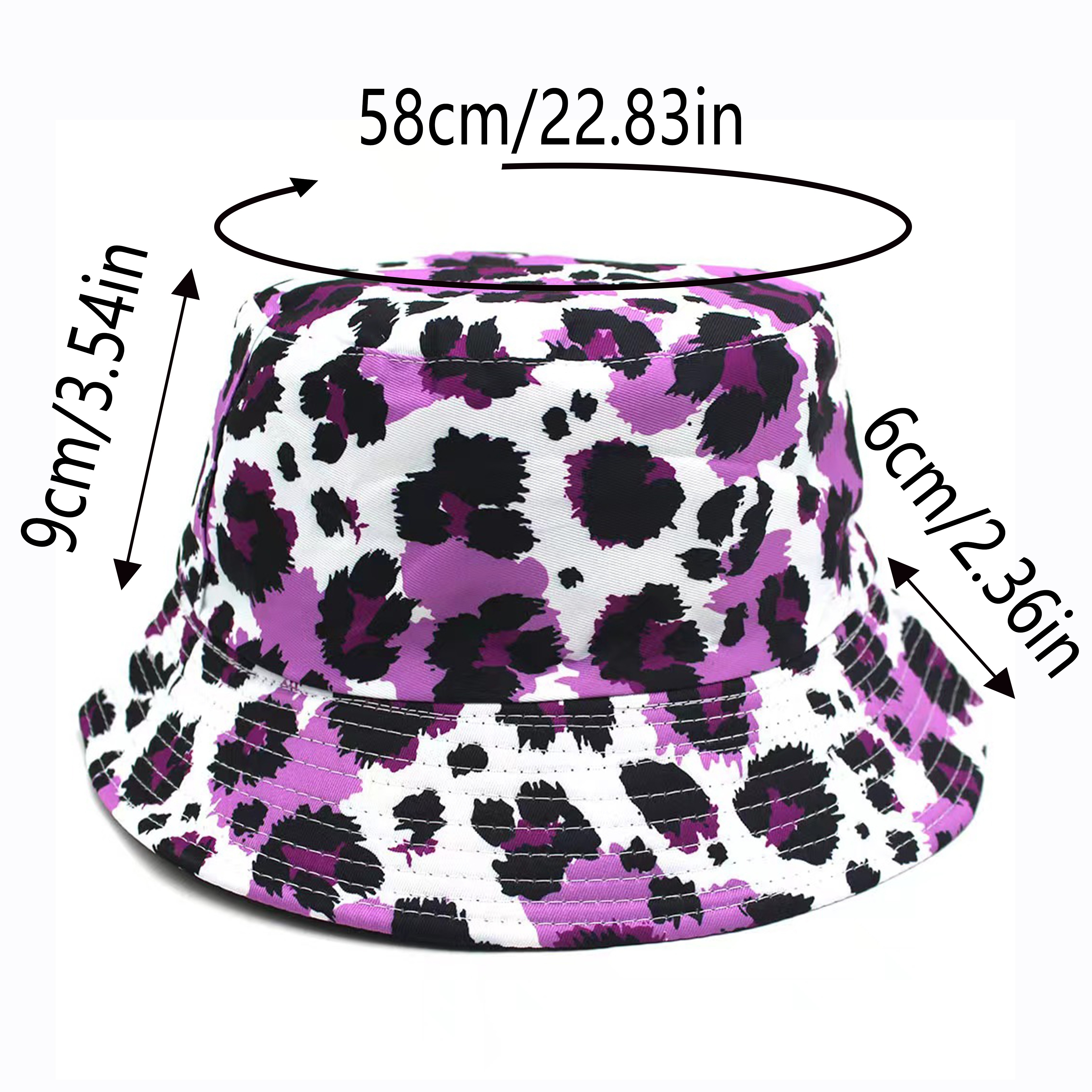 Leopard Print Fisherman Hat Tie Dye Pot Bucket Hat - Temu South Africa