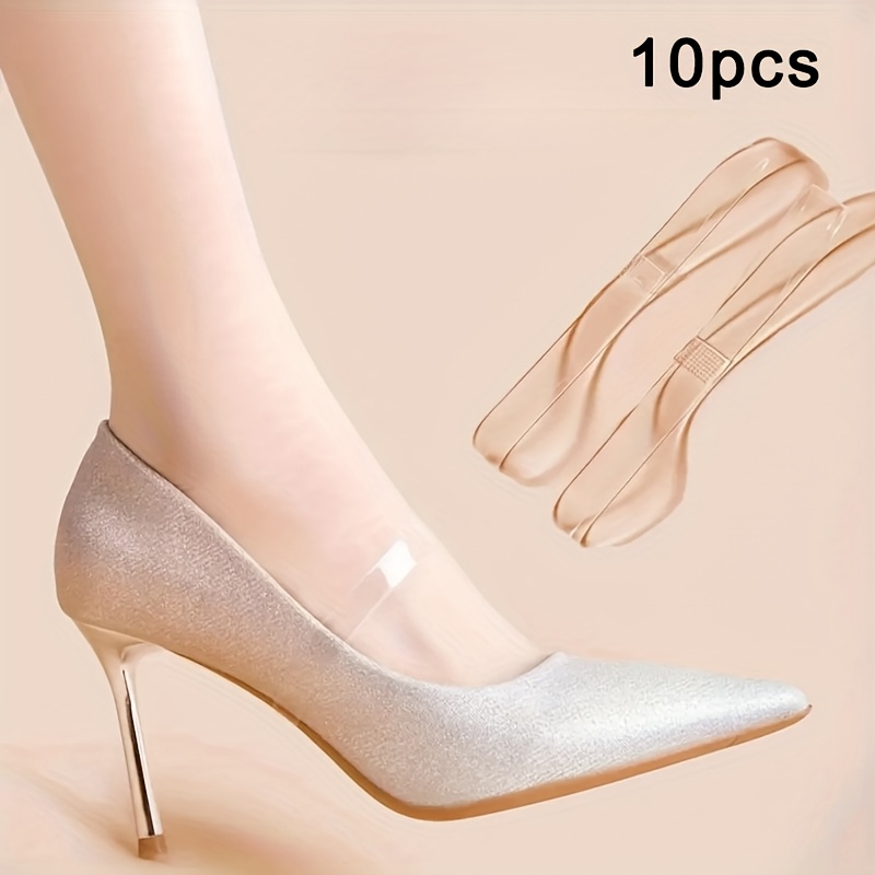 2/4/10pcs Transparent Shoelaces, Women's Anti-slip Adjustable High Heel Sandal Straps, Durable Soft Shoelaces