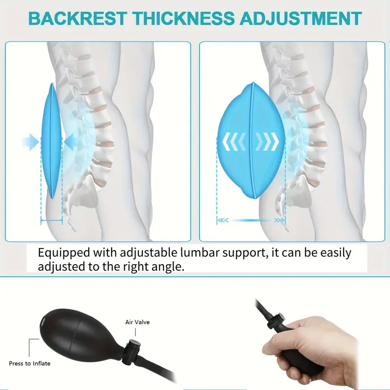 massage seat cushion with heating with adjustable lumbar support 9 massage back massage chair cushion for men and women home office use mothers day gift details 3