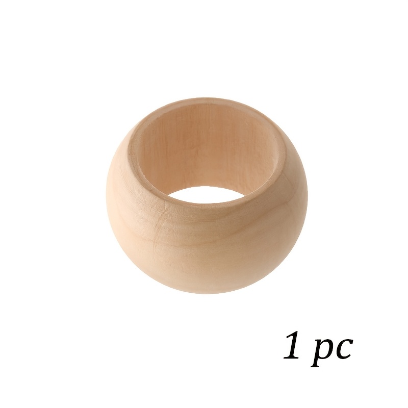 TEMU 1 pièce/5 pièces/10 pièces Ronds de serviette en bois personnalisés avec personnalisés - Porte-serviettes en bois adaptés à la décoration de