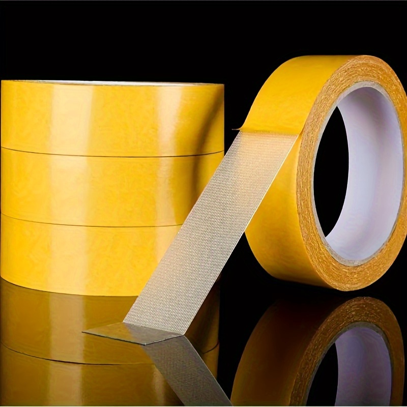 

3 Packs Of Super Strong Double Sided Tape - Multi-surface, Adhesive For Fabric, Carpet, Plastic, Wood, Glass And Metal - Transparent Mesh Design, Waterproof And Non-marking