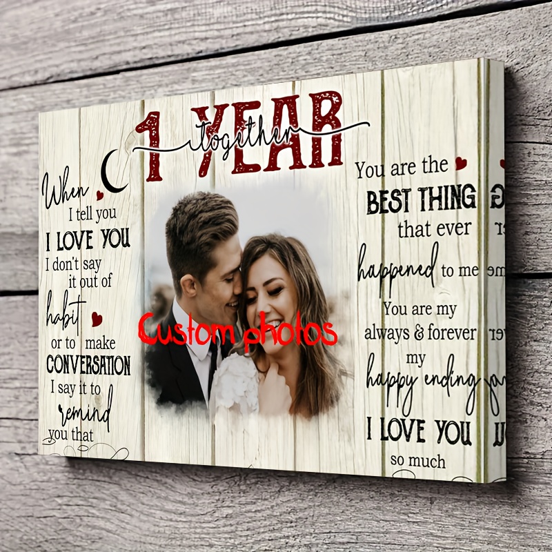 

Custom ' Much' Canvas Art - Personalized Wooden Framed Wall Decor, Perfect 1st Anniversary Gift For Couples, Home & Office Decoration, Indoor/outdoor Use, 11.8x15.7 Inches