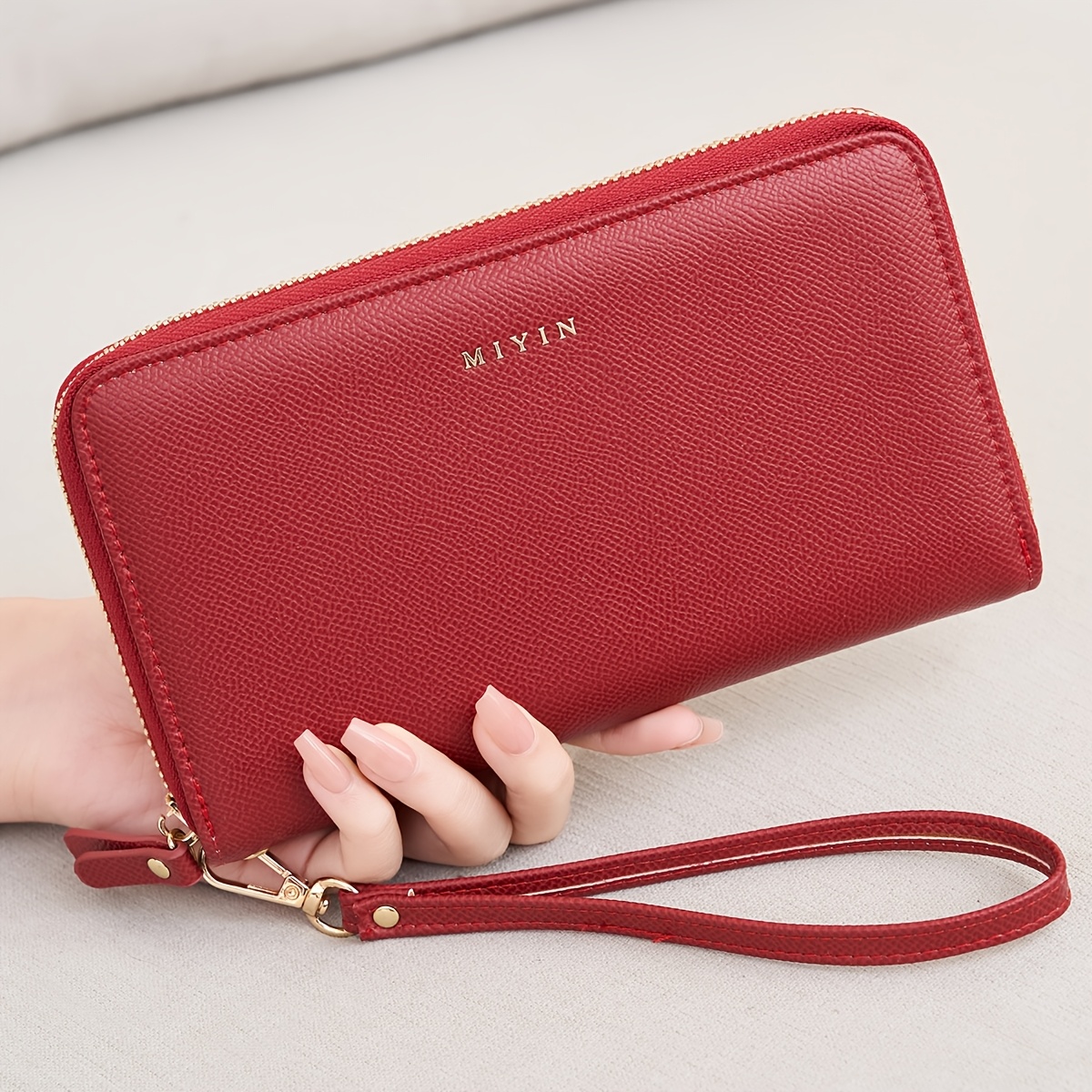Image of Women's Long Wallet, Large Capacity Wallet, With Multiple Bill Compartments, Fashionable Women's Wallet For Daily Use, Durable Material, Spacious Compartments, Women's Fashion Handbag