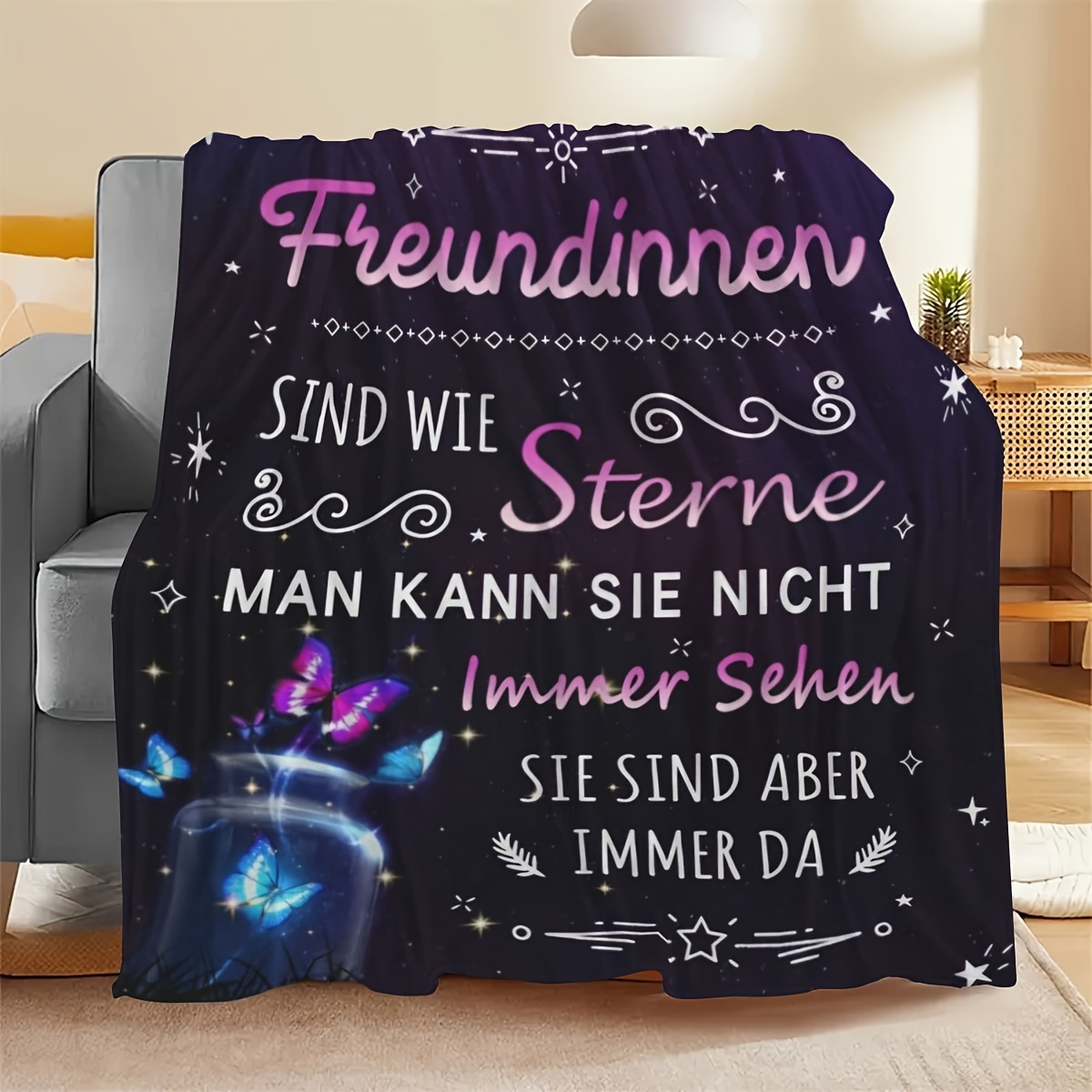 Girlfriend Gift Blanket I Love You Gifts For Her, To My Girlfriend Blanket Anniversary Romantic Blanket Sofa, Soft Blanket, Suitable For Christmas Birthday Valentine's Day