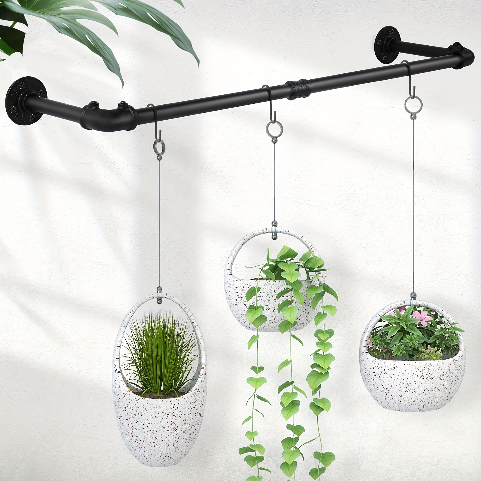 1pc Hanging Plant Bracket 6in 8in Heavy Duty Iron Hook Plant Hanger Wall  Decorative Hook For Hanging Planter Lanterns Wind Chimes Bird Feeder Flower  Basket Home Decor Indoor Outdoor