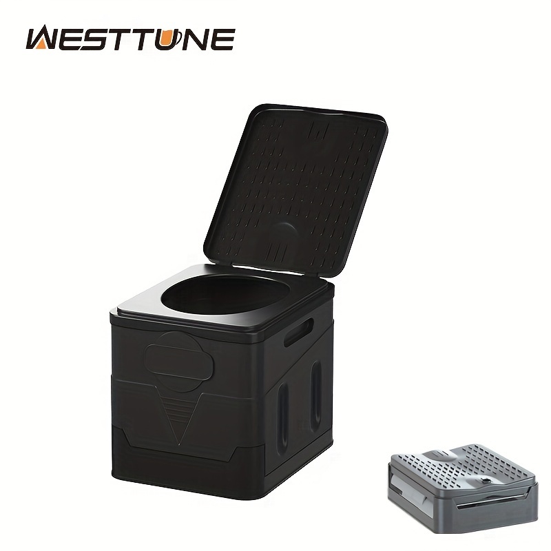 

Folding Toilet, Portable Collapsible Storage Box, Car Toilet, Adult Self-driving Travel Emergency Toilet