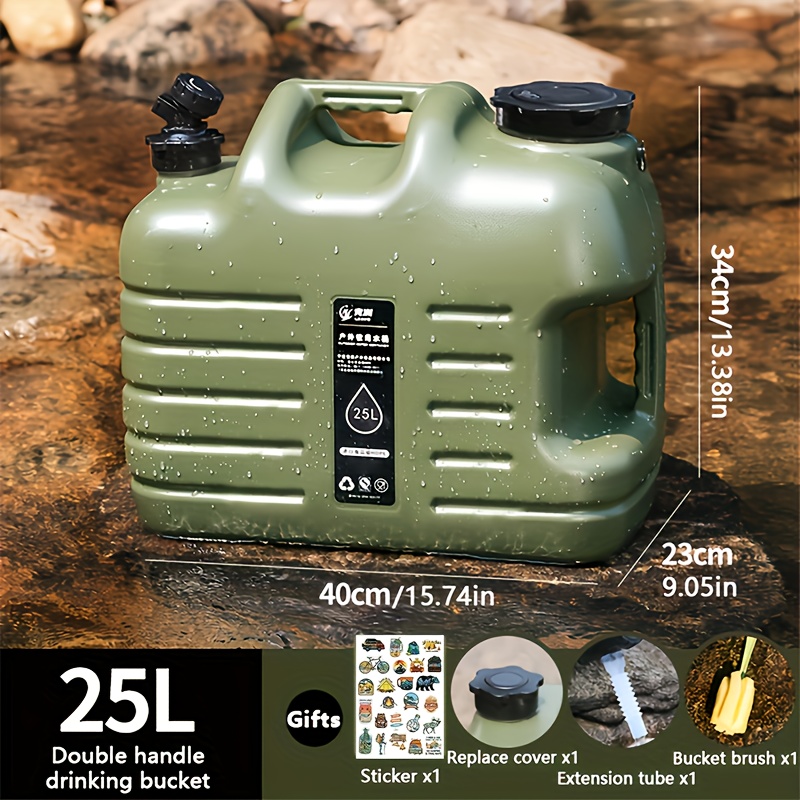 Image of 11l/18.5l/ 25l Water Container Large Capacity Portable Camp Water Bag With Detachable No Leakage For Camping Fishing Picnic Hiking Outdoor Water Storage Equipment For Outdoor Travel Driving