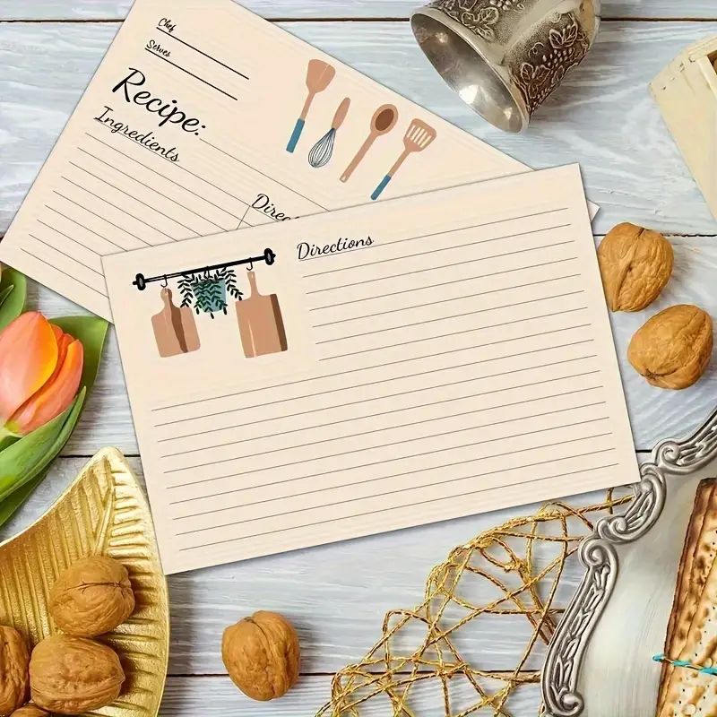 set 50 double sided recipe cards 4x6 inches premium glossy - Temu Oman set 50 double sided recipe cards 4x6 inches premium glossy - Temu Oman
