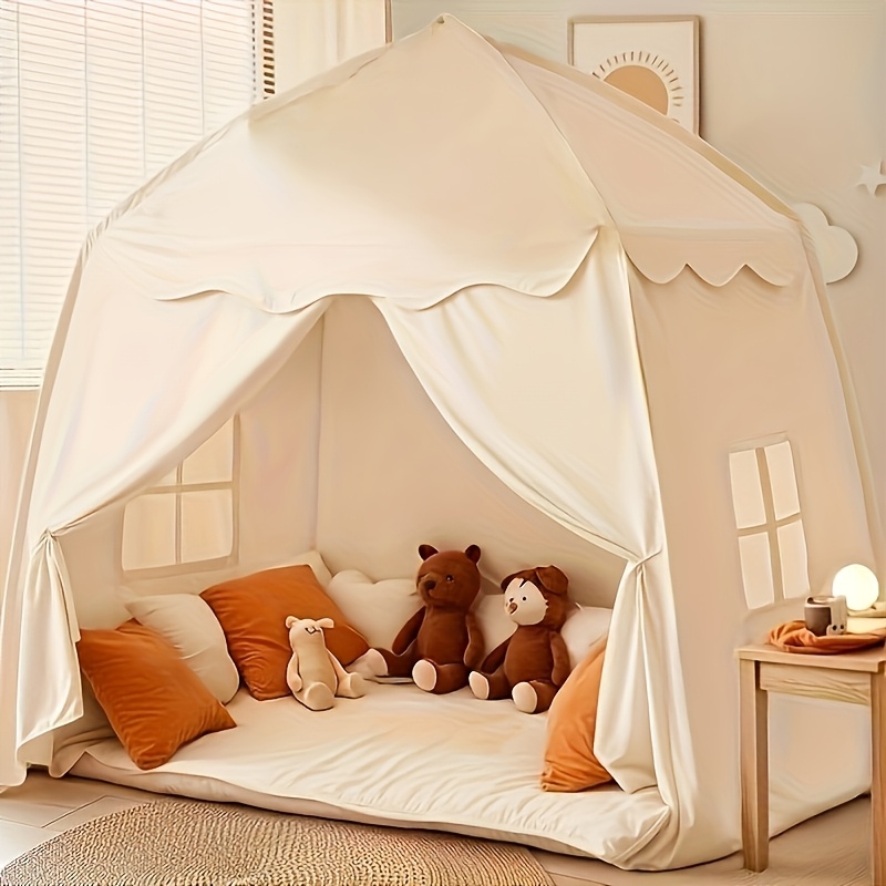 childrens yurt tent indoor outdoor castle playhouse   foldable portable play tent pretend play   christmas birthday gift