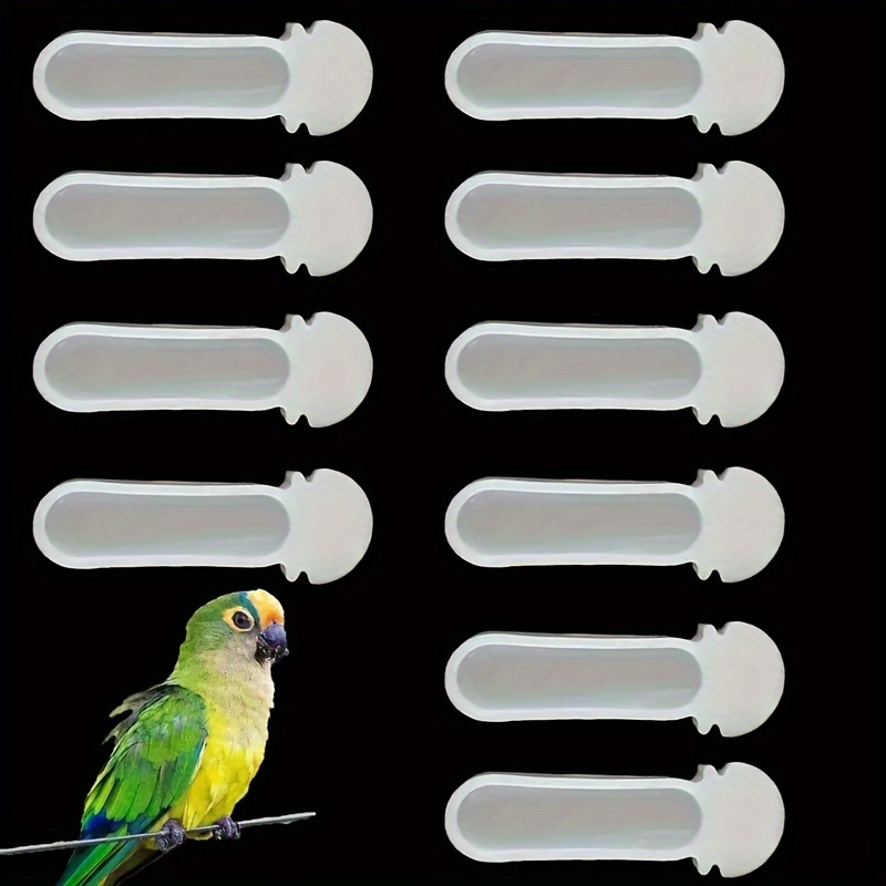 Image of 10pcs, Bird Cage Bird Thumb Food Box, Sand Box Concentrate Box, Finger Feeder, Box, Suitable For Artificial Jade Bird Hibiscus Bird Canary Parrot