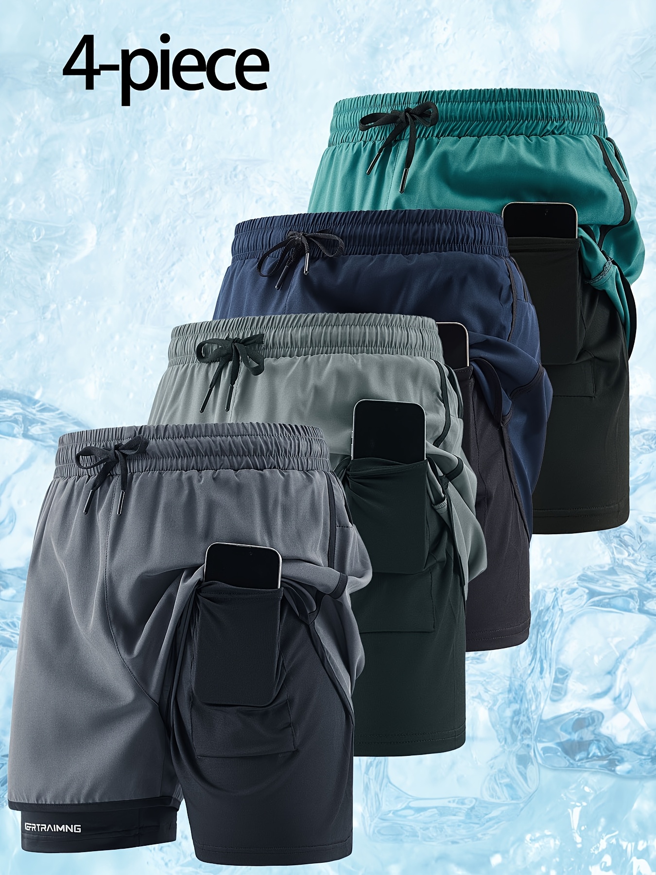Geng Yuanshi OBM Colorful Summer Sports Shorts Series: 4 Selected Colors, Multi-functional Pocket Design, Allowing You to Freely Switch Styles in the Hot Season While Staying Fresh. Men's Casual Sports Shorts