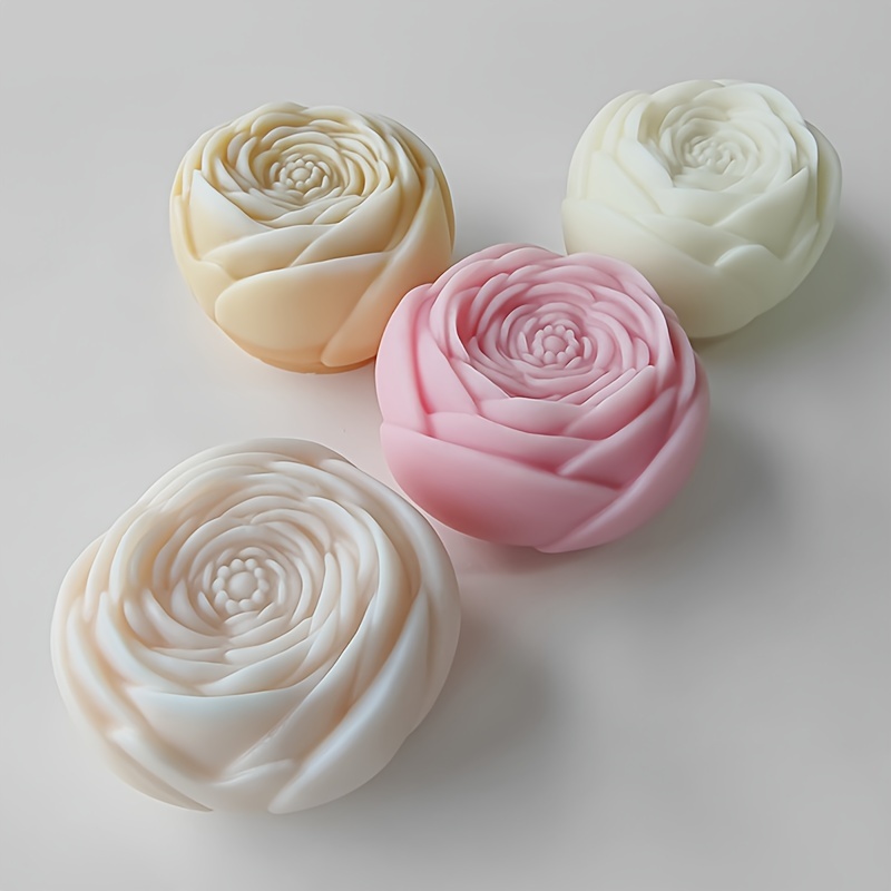 

3d Floral Silicone Mold For Aromatherapy Candles, Ice Cubes & Mousse Cake Baking - Diy Craft Tool