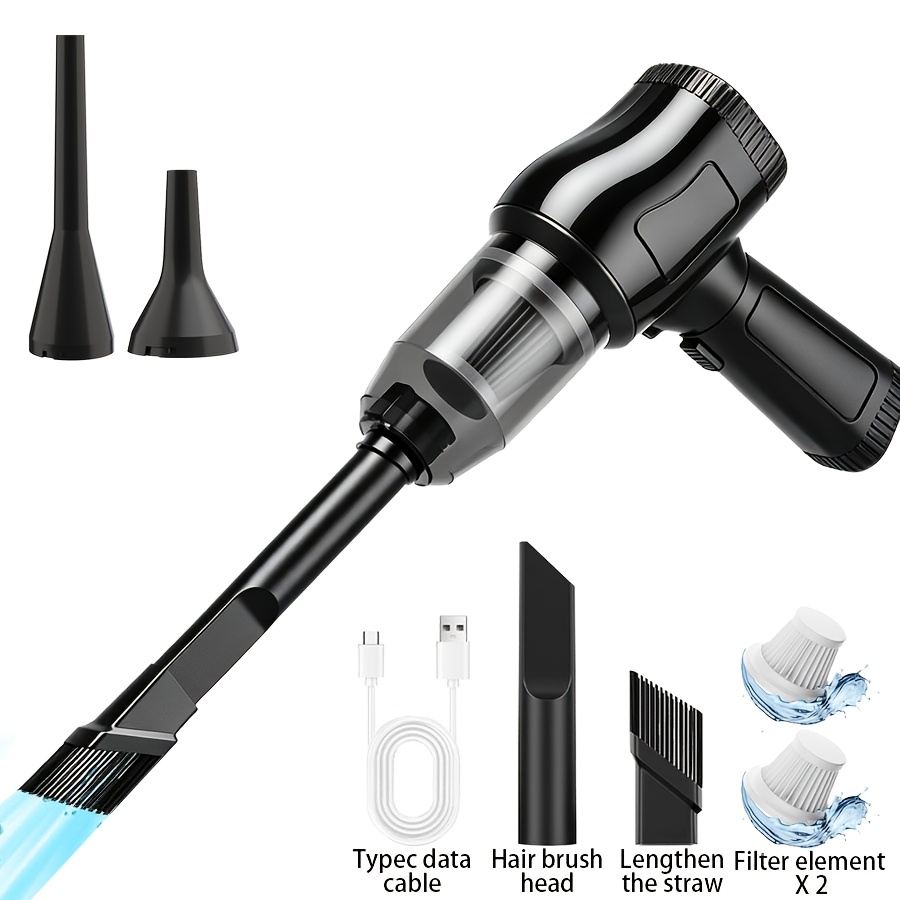 TEMU Rechargeable Handheld Vacuum Cleaner For Home And Car Use - Powerful For Auto And Household Cleaning