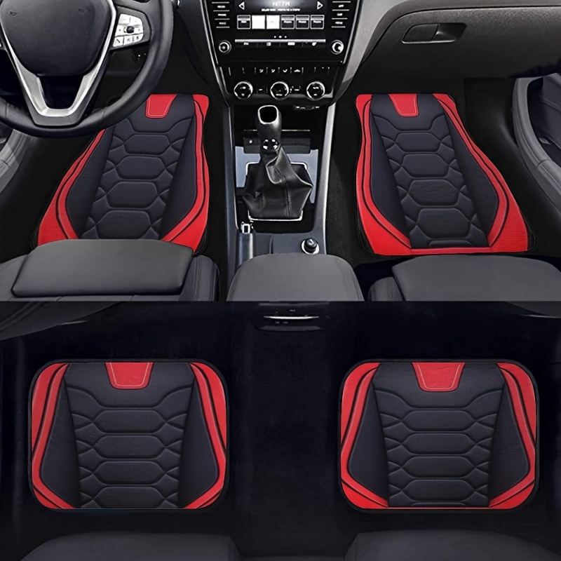 

4pcs Universal Fit Pattern Car Floor Mats Set - , , Polyester -