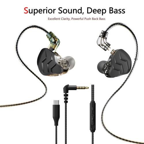 larawan ng item in-ear headphones, high-definition wired headphones, detachable headphones, na may microphone, para sa mga / /sports/gaming