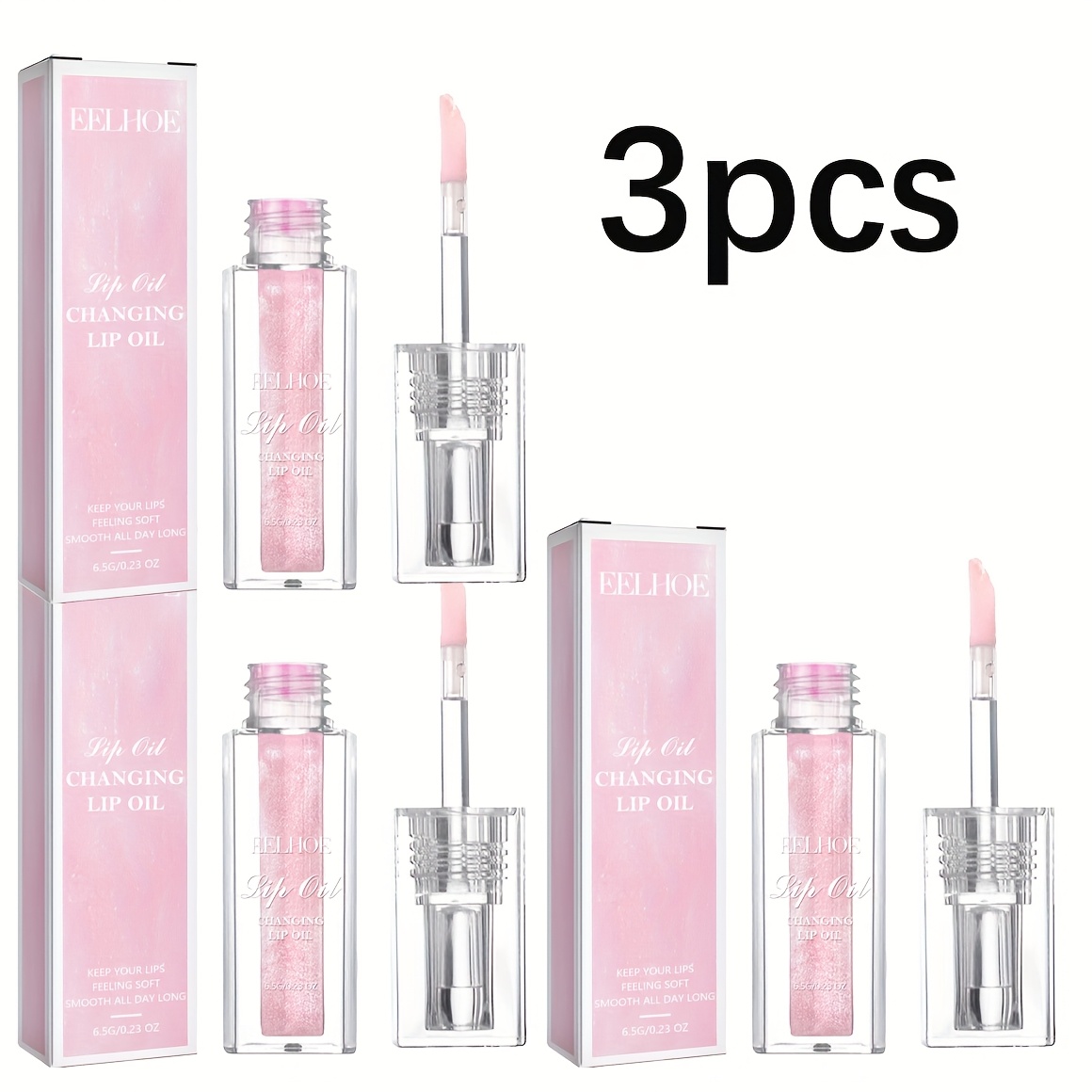 Dreamy Colored Lip Moisturizing Oil - Moisturizes Lip Skin, Creates Natural Pouting Lips, Natural Pink Effect - Image 3