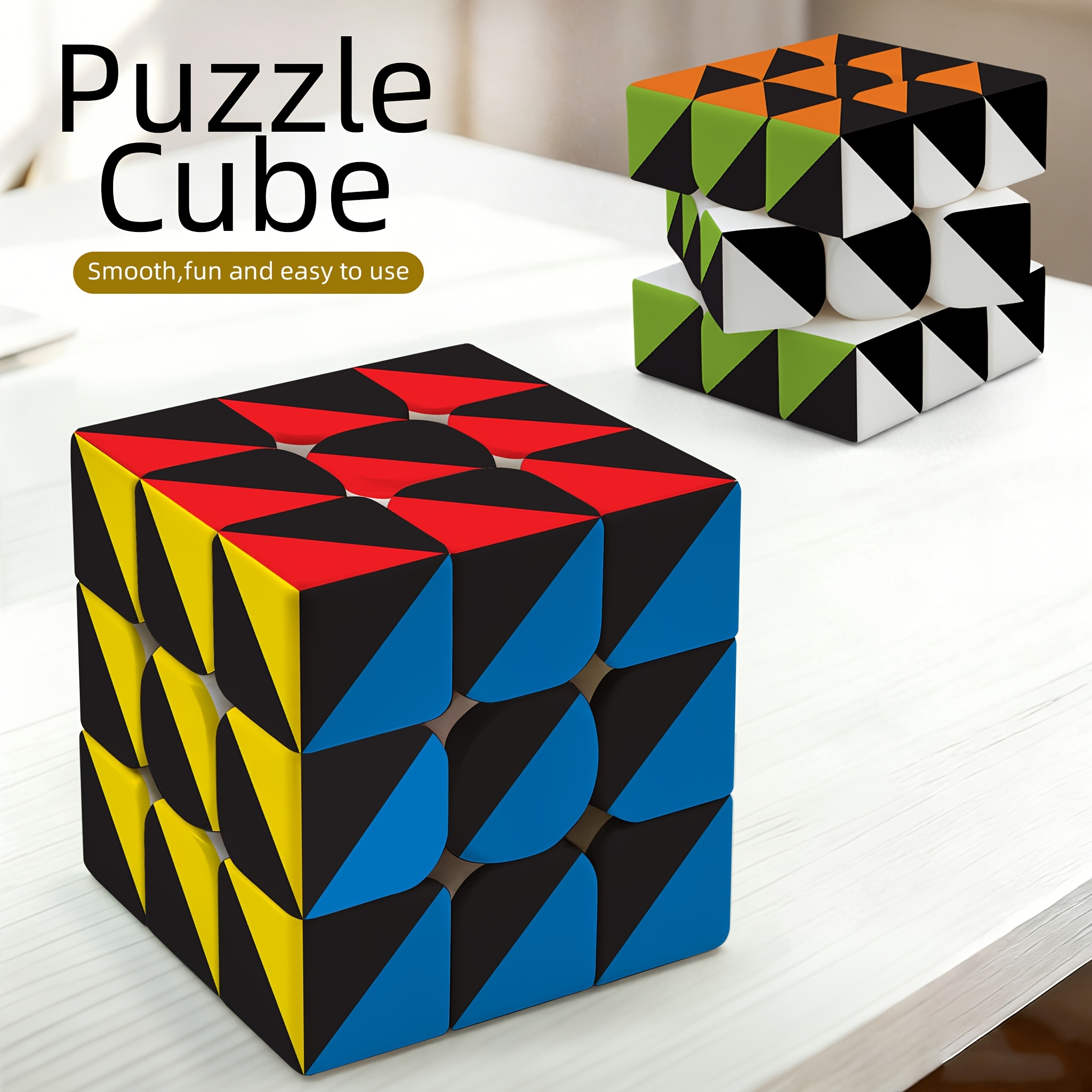 Triangle 3x3 Speed Cube, Professional Puzzle Cube