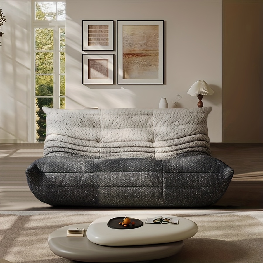 minimalist modern 2-seat lazy couch sofa designer   caterpillar balcony reclining leisure reading chair can lie sofa ( ) details 1