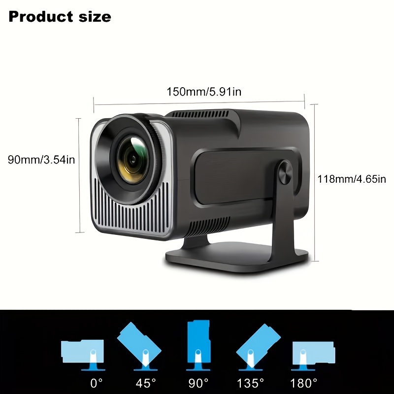 Mini Projector with WiFi and Wireless, Native 720P