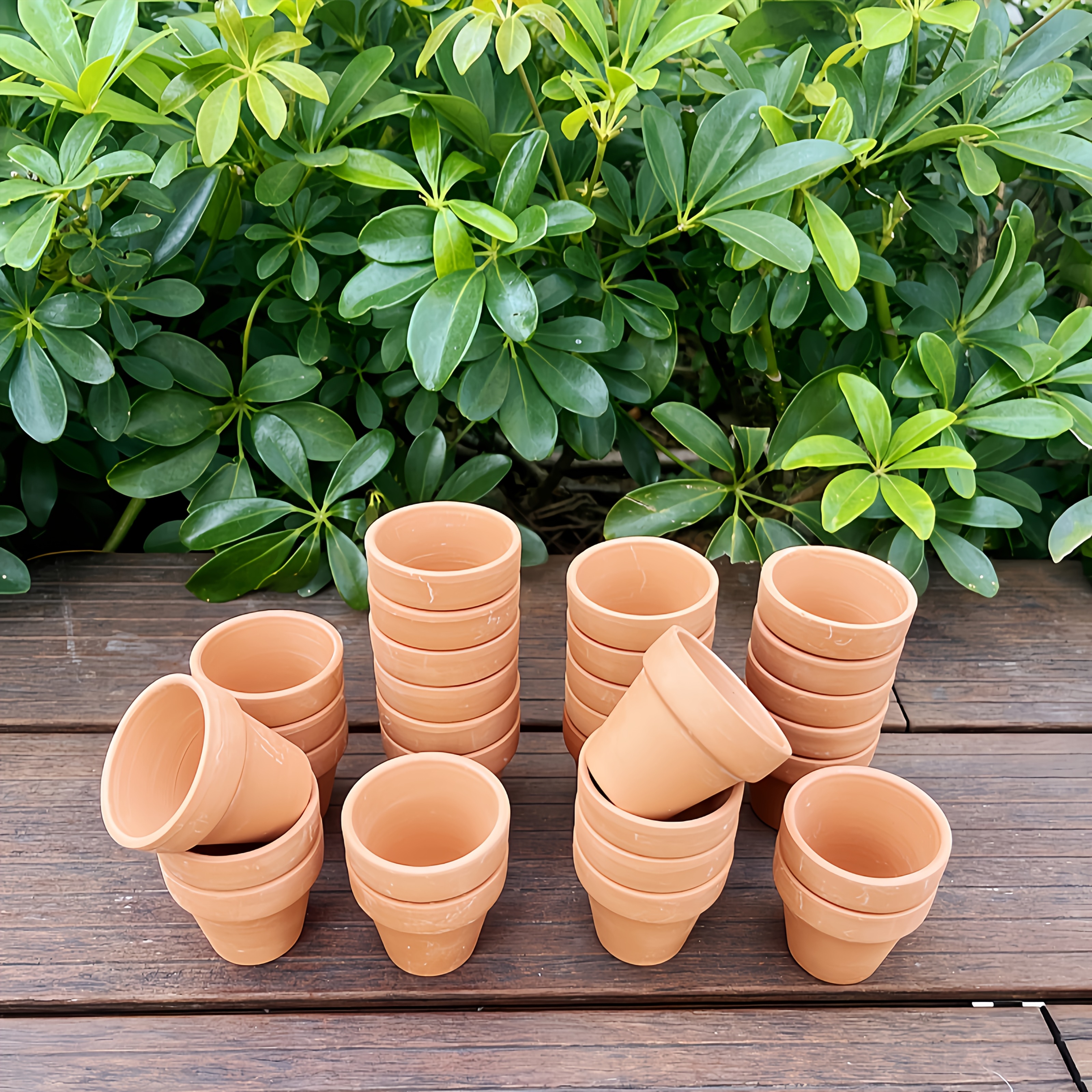 

30pcs Mini Terracotta Pots 1.3" - Classic Clay Planters With Drainage Holes For Succulents, & Crafts - Windowsill Gardening, Wedding Favors & Showers