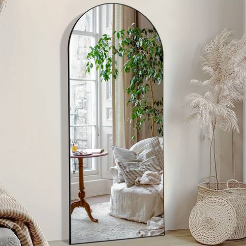 arched full length 64 x 21 59 x16 with stand floor with aluminum alloy frame for bedroom standing full body with proof nano glass for wall living room