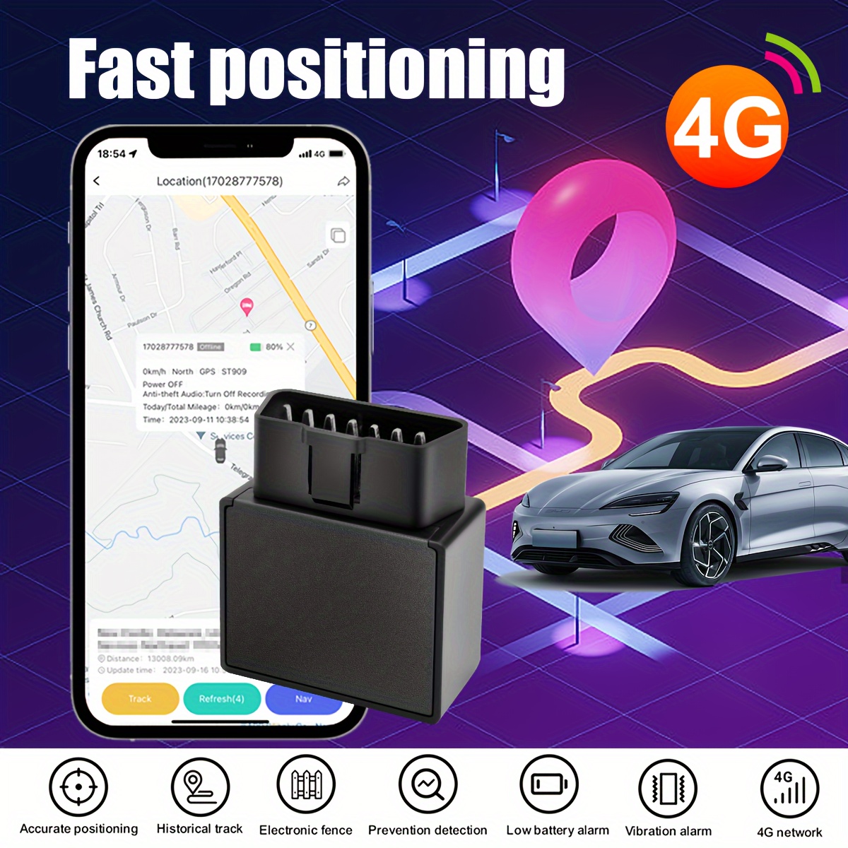 GPS Locator, Car Positioning, Vehicle Anti-theft Satellite, Vehicle Positioning Instrument, Electronic Fence, Multi Vehicle Management, Intelligent Al
