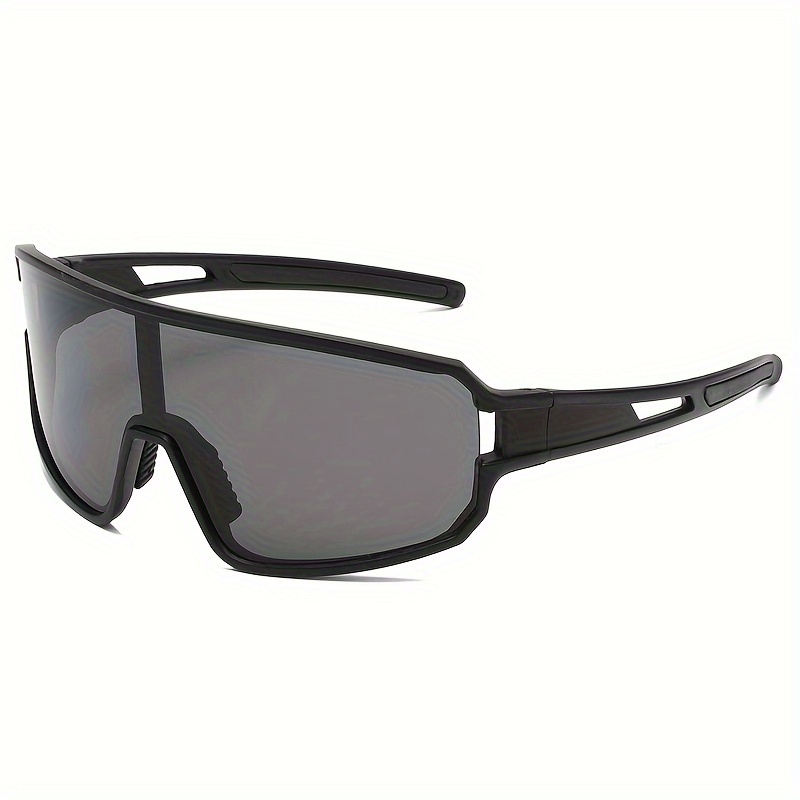 Oversized Mirrored Sunglasses Men Sport Polarized Eyewear