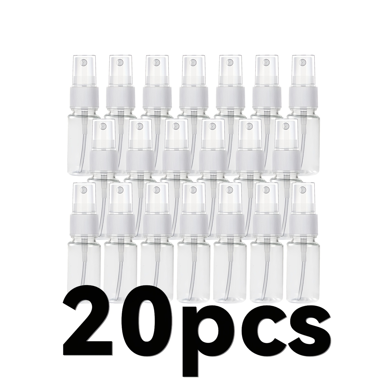 Image of 20pcs/28pcs 10ml Plastic Spray Bottles Made Of Pet Material, Reusable For Storing Liquids Like Cosmetics, Essential Oils, Ink, And