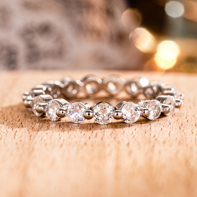 Minimalist Zirconia Engagement Ring for Women