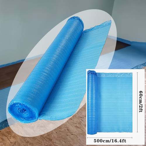 floor underlayment vapor barrier floor underlayment 2mm thick 3 in 1 underlayment with vapor barrier blue heavy duty soundproofing and noise reduction suitable for laminate flooring