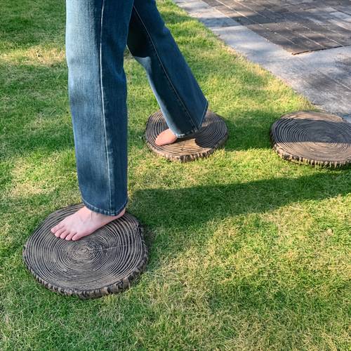 stunning large imitation wood grain stepping stones 1pc 2pcs 3pcs from durable resin holiday decor for halloween thanksgiving christmas easy to place in garden lawn or yard for