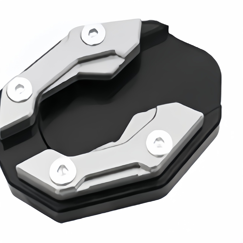 TEMU 1pc de Soporte para Pies Modificación de Motocicleta Accesorio Soporte Lateral Base Antideslizante Ampliado de Soporte Individual