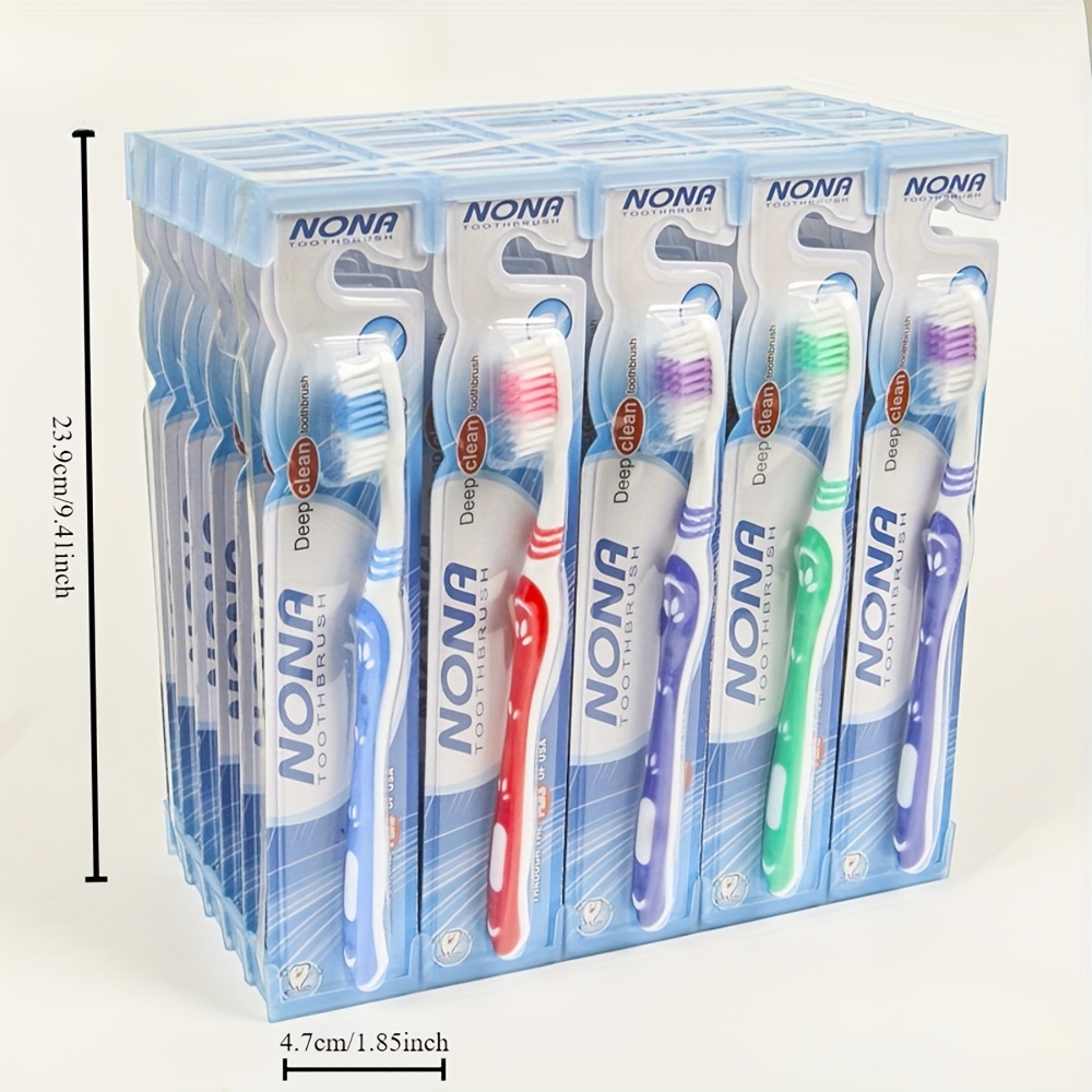 

10pcs Toothbrushes With Soft Bristles,, -quality Manual Toothbrushes For Gentle Gum Care, Deep Cleaning Oral Hygiene, Assorted Colors (blue, Red, Green, Purple)