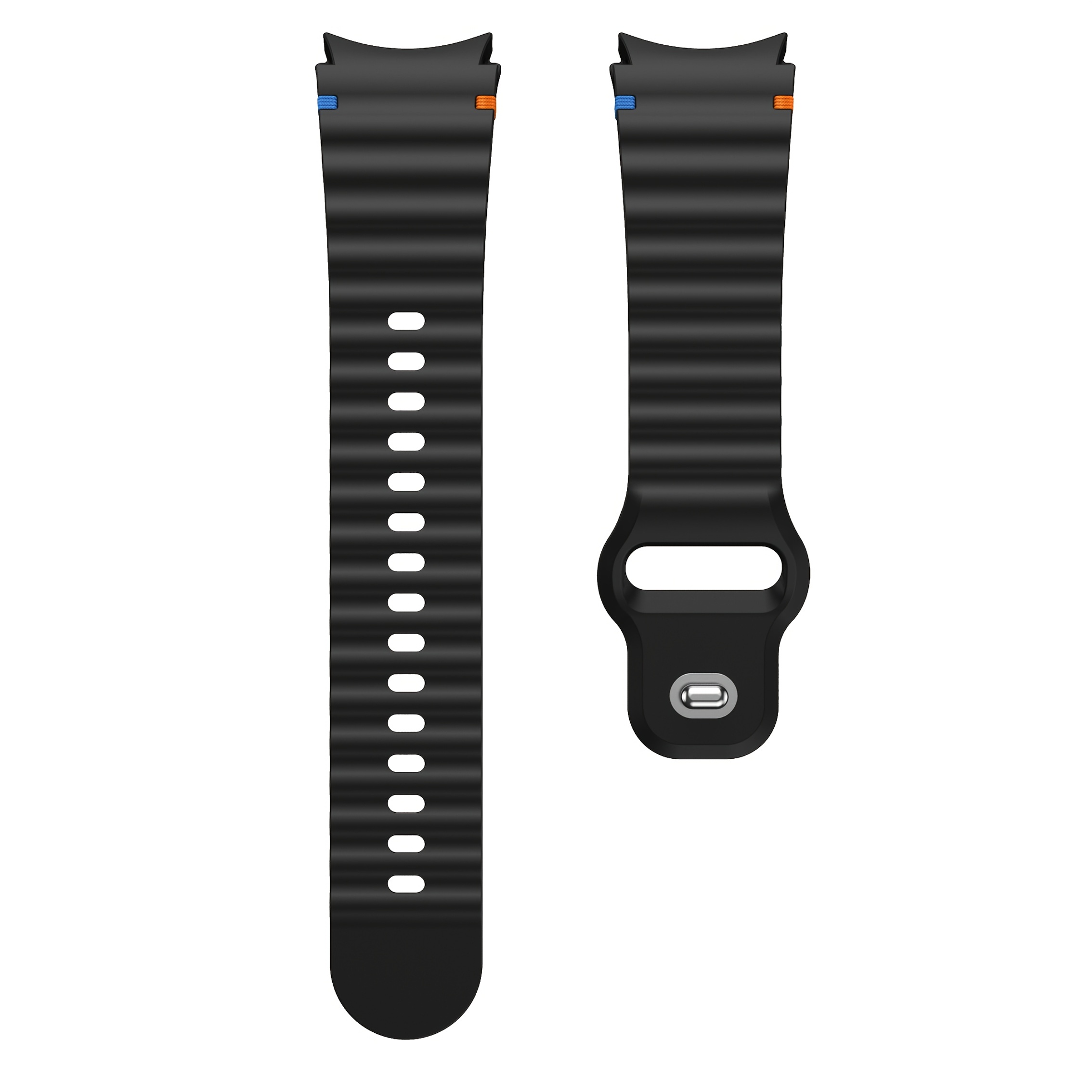 TEMU This -stitched Reverse Watch Strap Is A Replacement Band Compatible With Galaxy Watch 7/6/5/4/fe. Made From Soft, Breathable, And Skin-friendly Material, Suitable For Men And Women