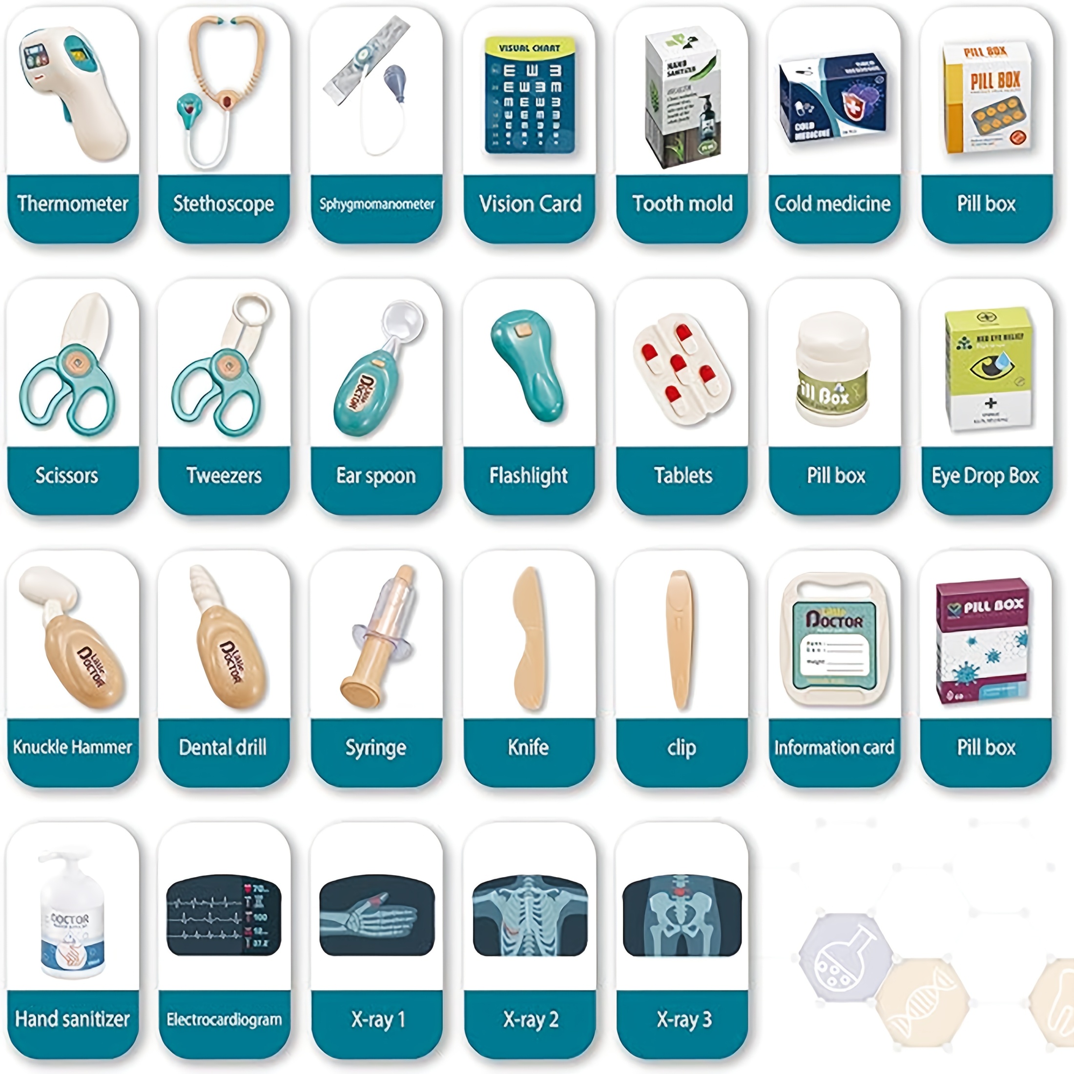 Dokter-verplegingskar met geluid/effecten