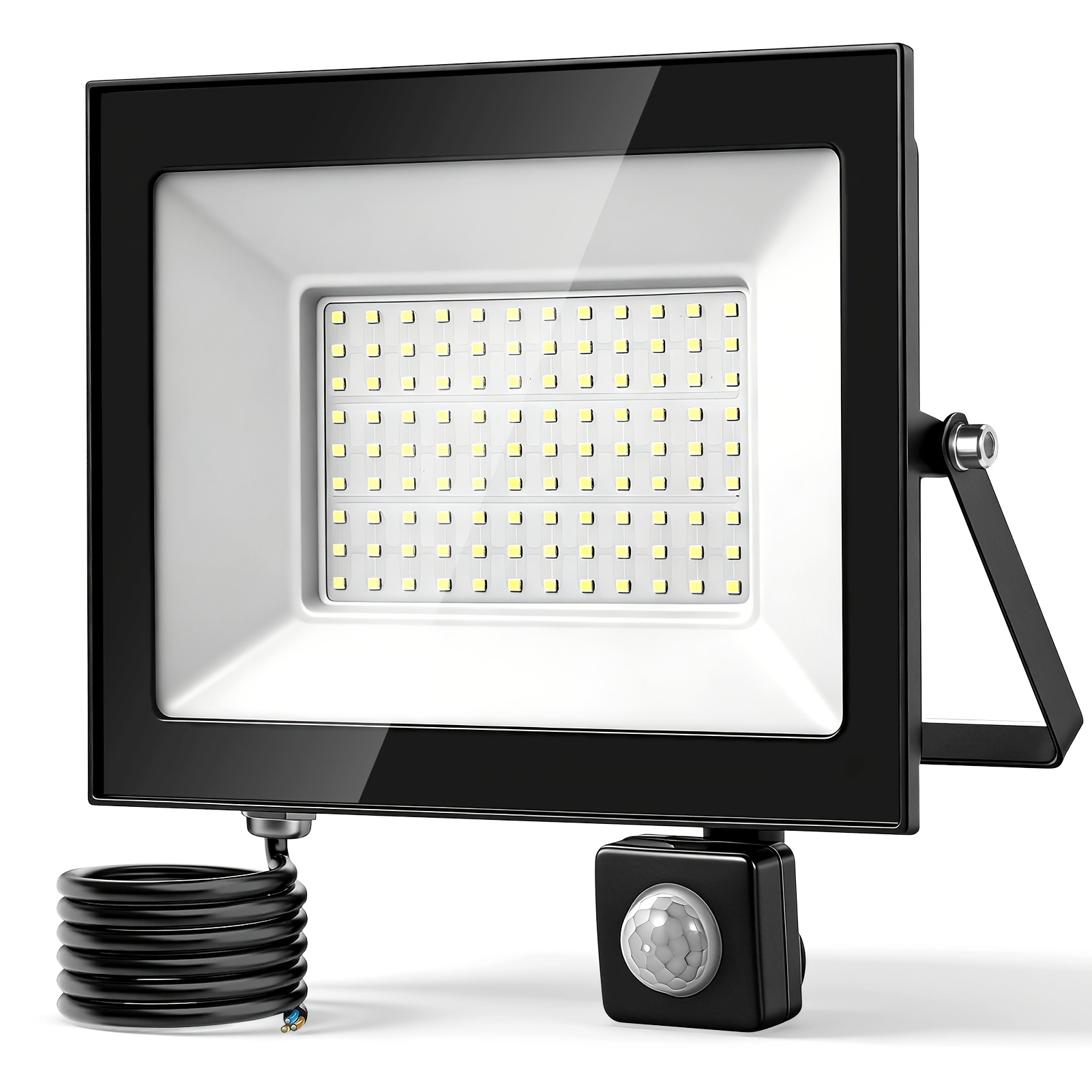 Image of 2pcs 100w Wired Led Illuminated Spotlights With Design. Aluminum Casing, Ip66 Protection Level. Suitable For , Garden Lights, Court Lights, Park Lights, Rooftop Lights, Street Lights, Etc.