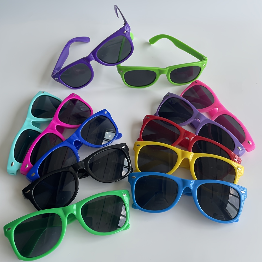 

12pcs Lunettes de Jeunes - Décontracté, 12 , Monture & Verres en Plastique, Parfaites le en Air, Excellentes les Fêtes & Idées Cadeaux, Filles, la Randonnée & Décontractée